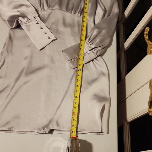 Express Shimmering Satin Dress - Picture 3 of 5